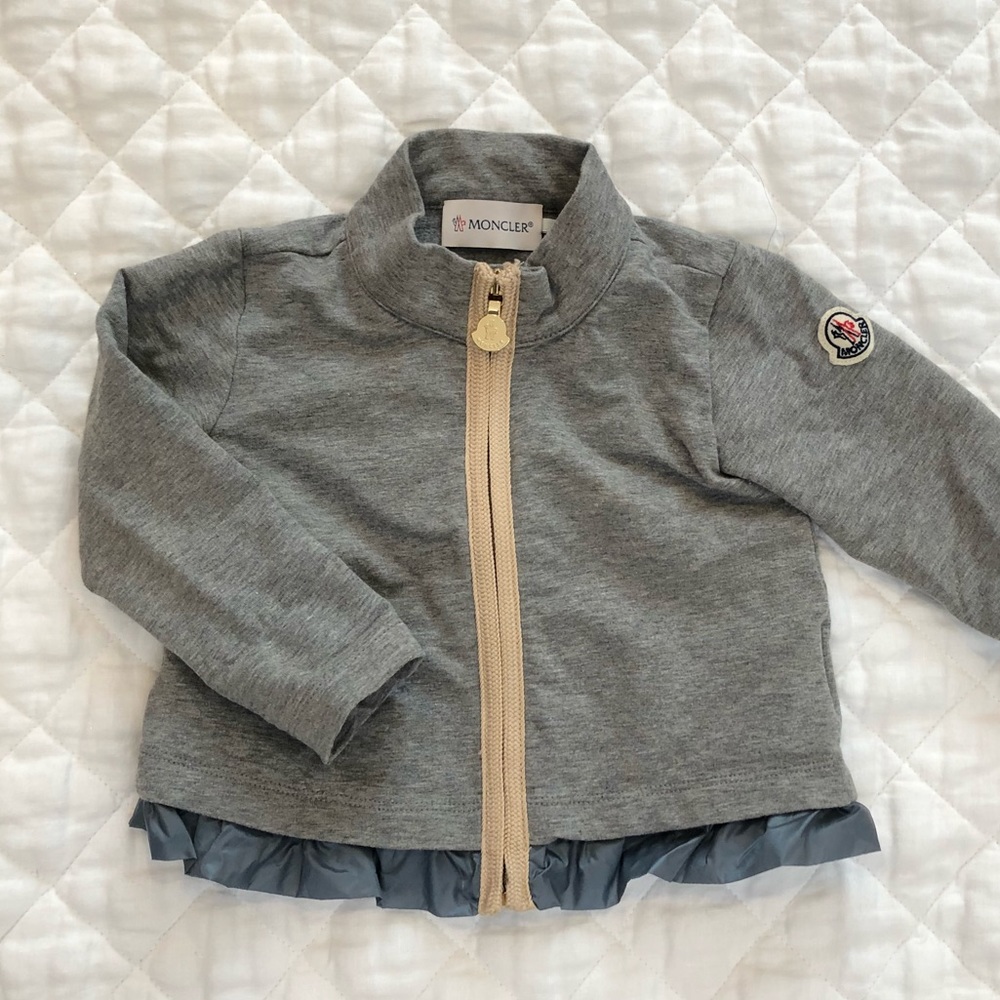 Baby Moncler Light Jacket with Gold Hardware